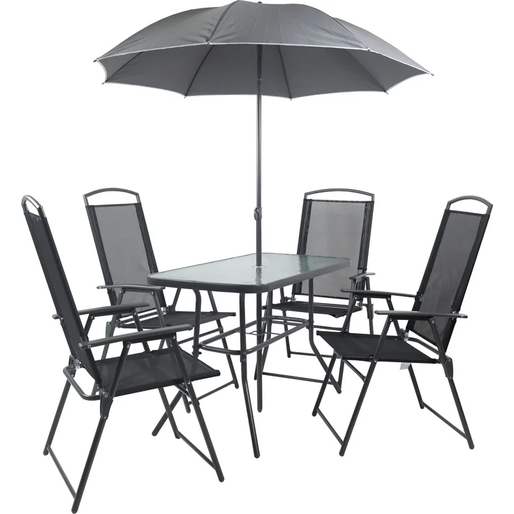 VCM Gartenmöbel-Set Sontan 918146 Anthrazit H. 70 x B. 110 x T. 55cm – Bild 2