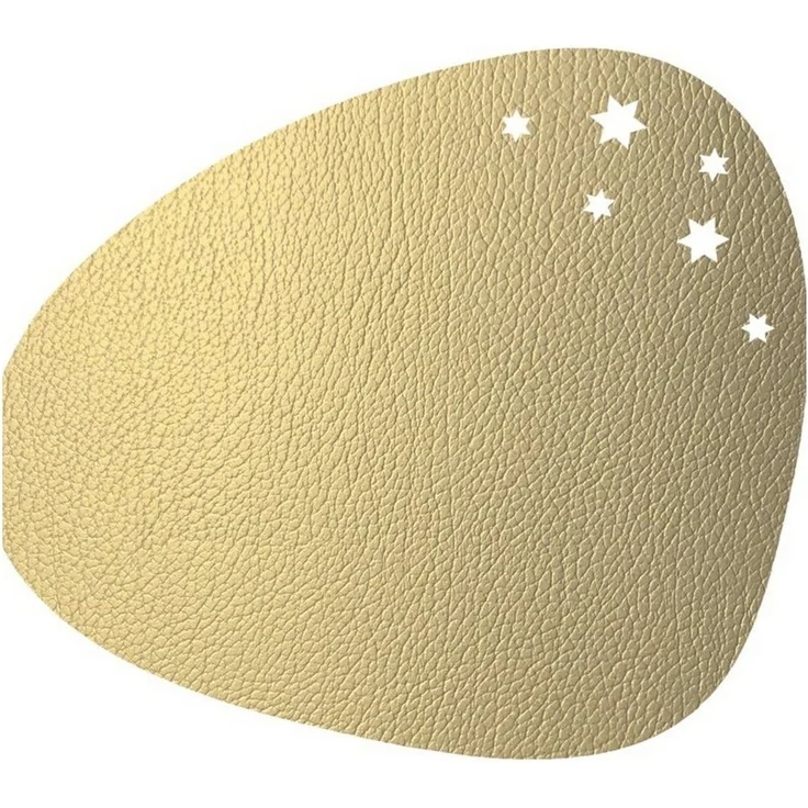 LIND DNA Platzset Lind DNA Tischset Curve Star L Hippo gold 37x44cm – Bild 1