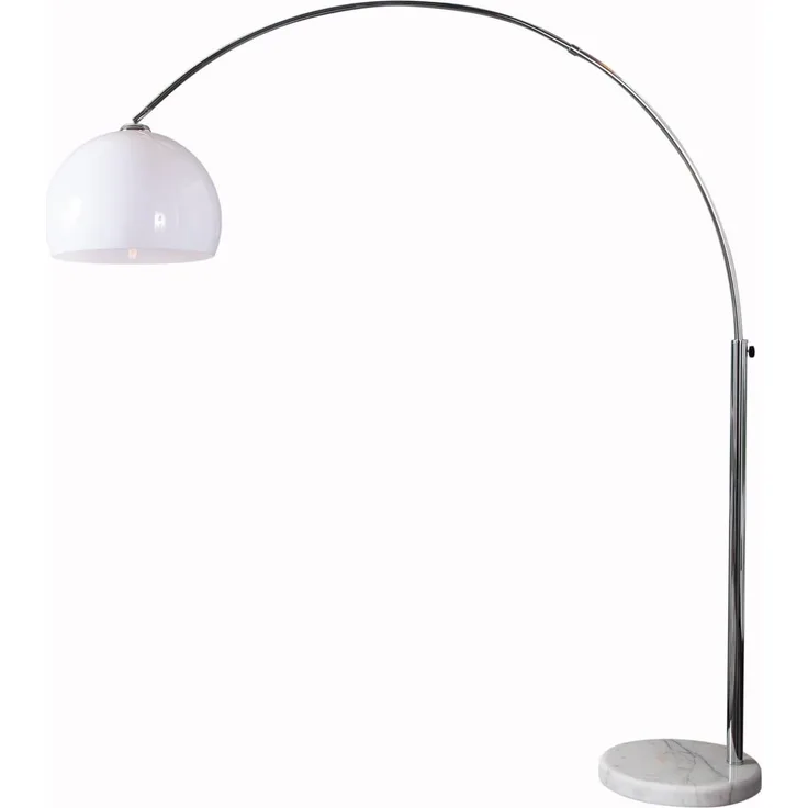 riess-ambiente Bogenlampe LOUNGE DEAL 175-205cm weiß, ohne Leuchtmittel, Wohnzimmer · Metall · verstellbar · Modern Design
