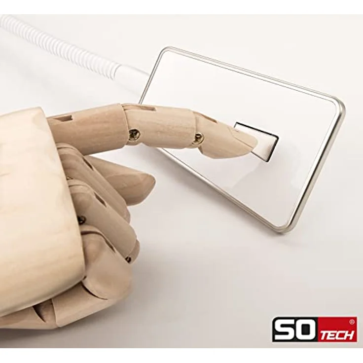 SOTECH 2 x LED Bettleuchte Luminoso, flexibles 2er Set in Weiß mit 3-stufiger Helligkeitseinstellung und Netzteil – Bild 5