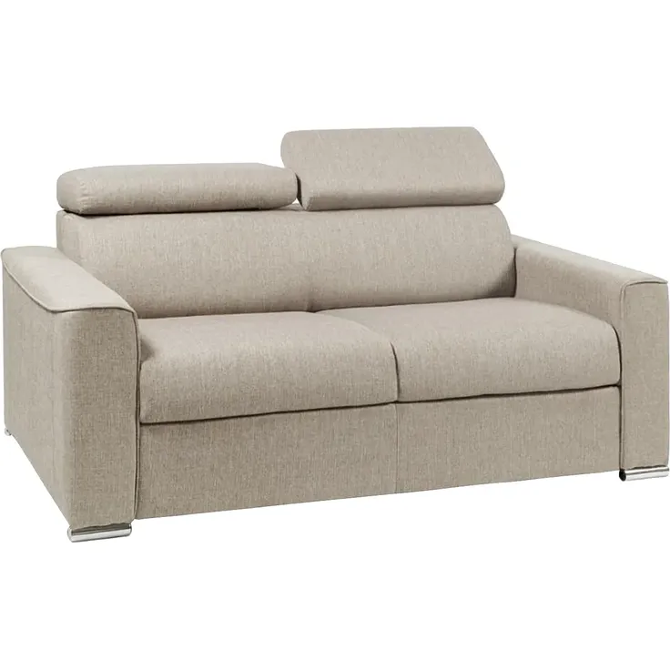 Vente-unique - VIZIR Sofa Stoff Beige - B 223 cm94 cm x H 110 cm95 cm x L 176 cm – Bild 2