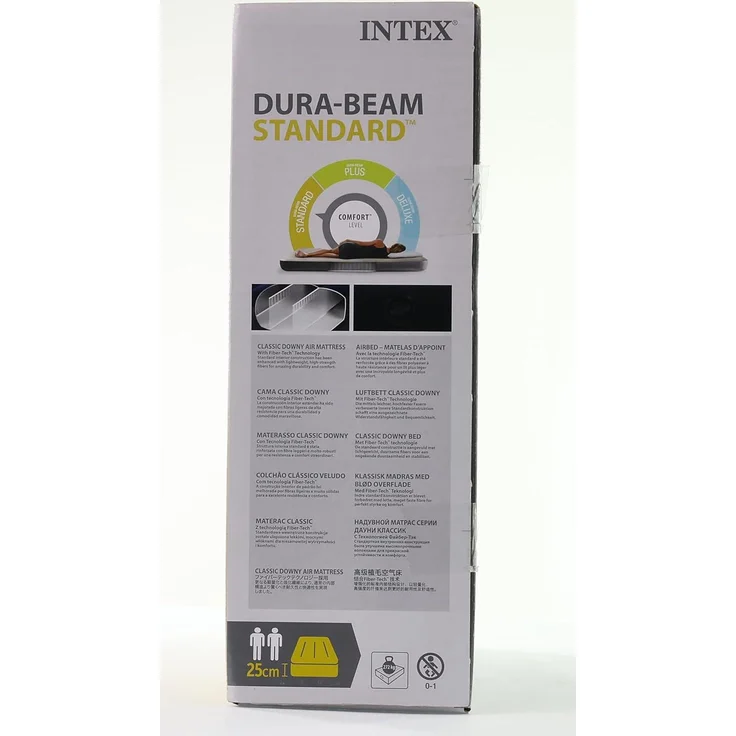 Intex 'Classic Downy' Luftbett, blau, 183 x 203 x 25 cm – Bild 13