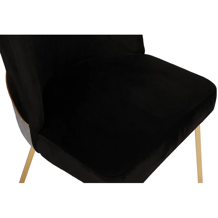 Skye Decor 'Madrid 911 V4' Stuhlset (4-teilig), Gold / Schwarz, 50 x 90 x 49 cm – Bild 7