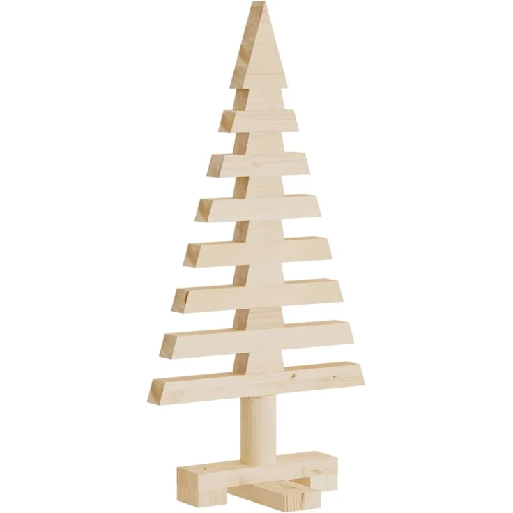 vidaXL Weihnachtsbaum Holz zum Schmücken 60 cm Massivholz Kiefer 357993 – Bild 6