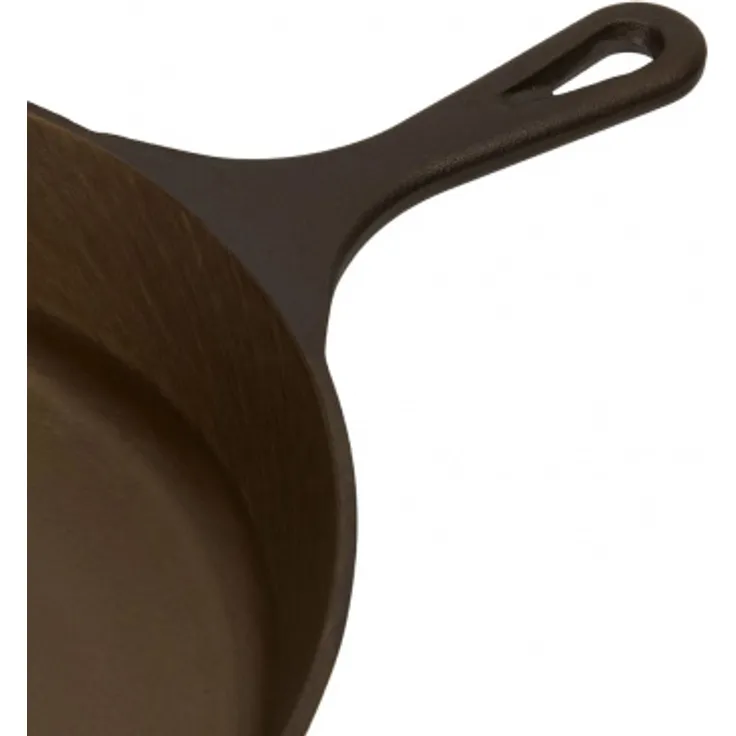 Pott & Flamme Gusseisenpfanne (poliert) 26 cm mit Griff und Auslass für alle Herdarten : Ø 26 cm – Bild 8