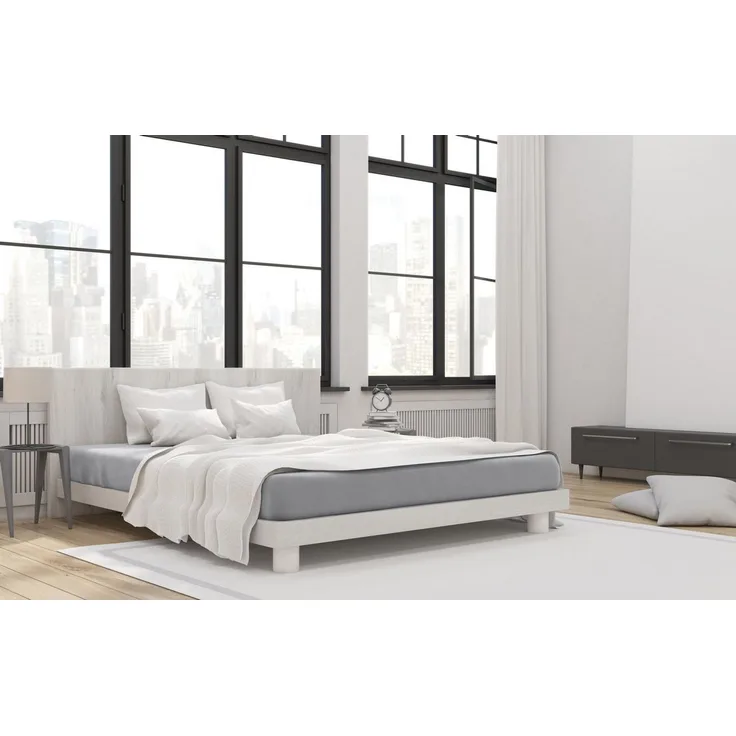 Hahn Haustextilien Jersey-Spannlaken Basic 90-100x200 cm granit