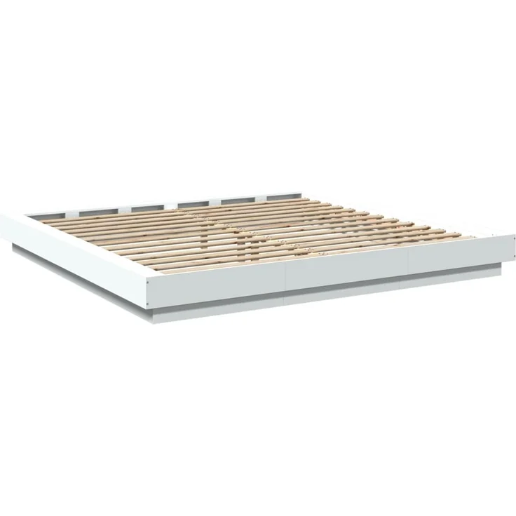 vidaXL Bettgestell Weiß 180x200 cm Holzwerkstoff 3281168 – Bild 6