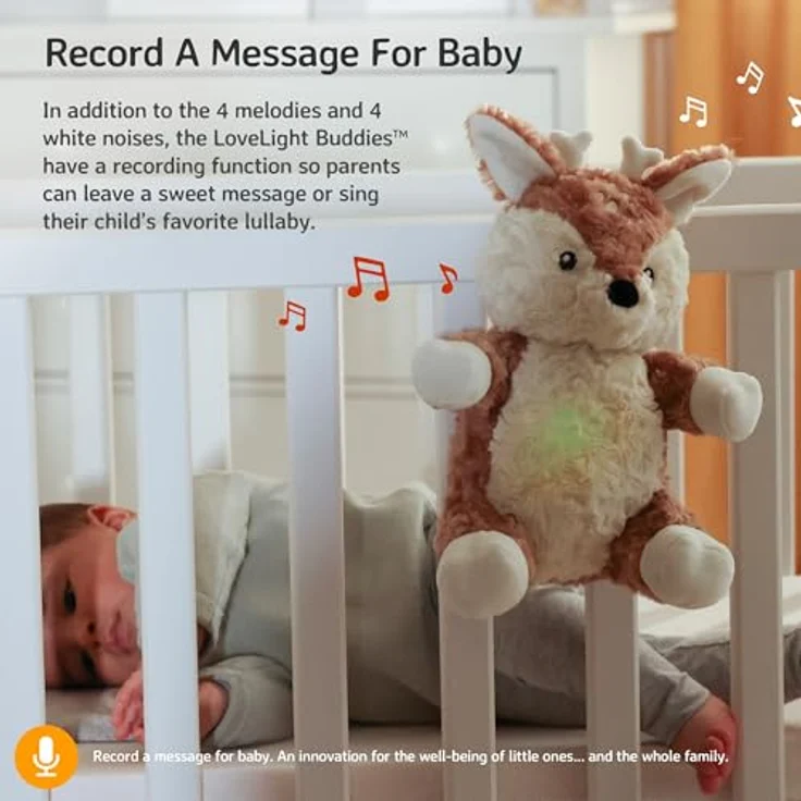 Cloud B LoveLight™ Buddies - Multisensorisches Kuscheltier Finley der Fuchs – Bild 5