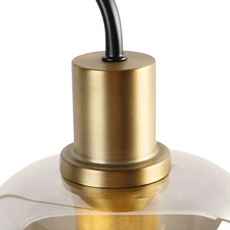 Qazqa Tischleuchte Zuzanna, ohne Leuchtmittel, E27, Gold/Messing, Design, Glas, 1-flammig – Bild 2