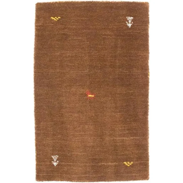 Gabbeh Teppich - Indus »Agra« 250 x 200 cm - braun – Bild 2
