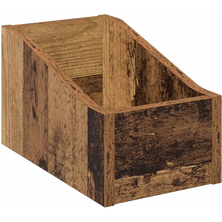 vidaXL LP Plattenbox 2 stk. Altholz 18 x 32 x 18 cm Holzwerkstoff 8012807 – Bild 4