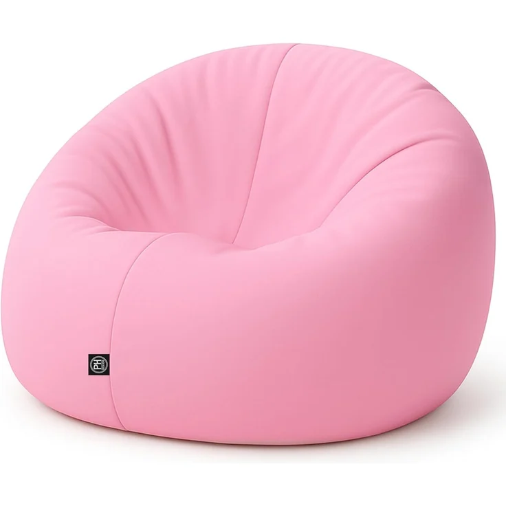 PATCH HOME 2-in-1 Sitzsack Sessel - Gaming Bean Bag mit Reißverschluss - Bereits befüllt, Ergonomisch & Robust für Kinder & Erwachsene - Indoor & Outdoor, Wetterfest (Hellrosa, 155cm) – Bild 1