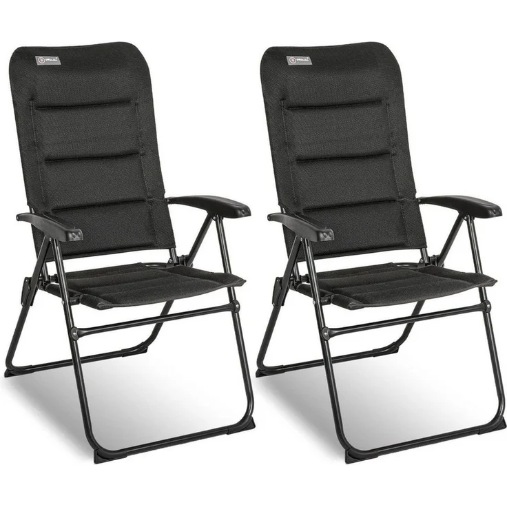 HOMECALL Klappstuhl Gartenstühle hochlehner Luxus campingstuhle bis 150 kg Gepolstert (Set, 2 St), mit 5-Fach Verstellbare lehne, für Camp Garten Balkon – Bild 5