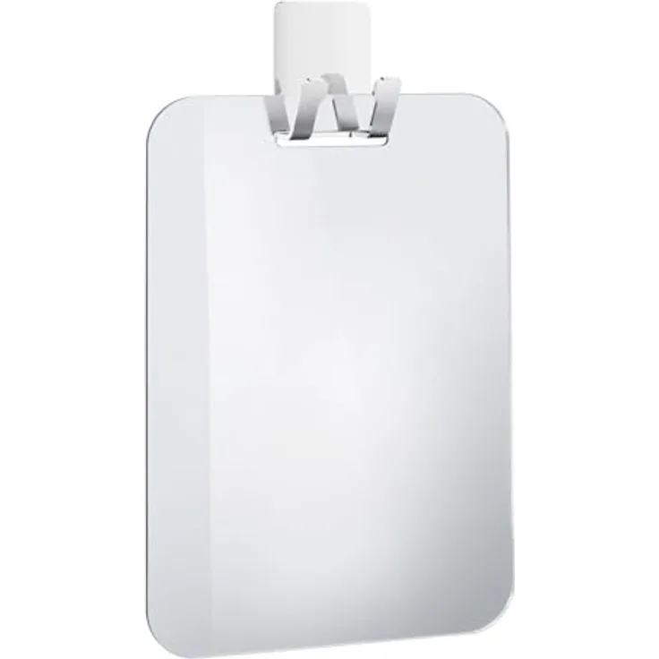 Smedbo Badspiegel FK620, selbstklebender Haken mit Acrylspiegel, 150 x 220 mm, verchromt