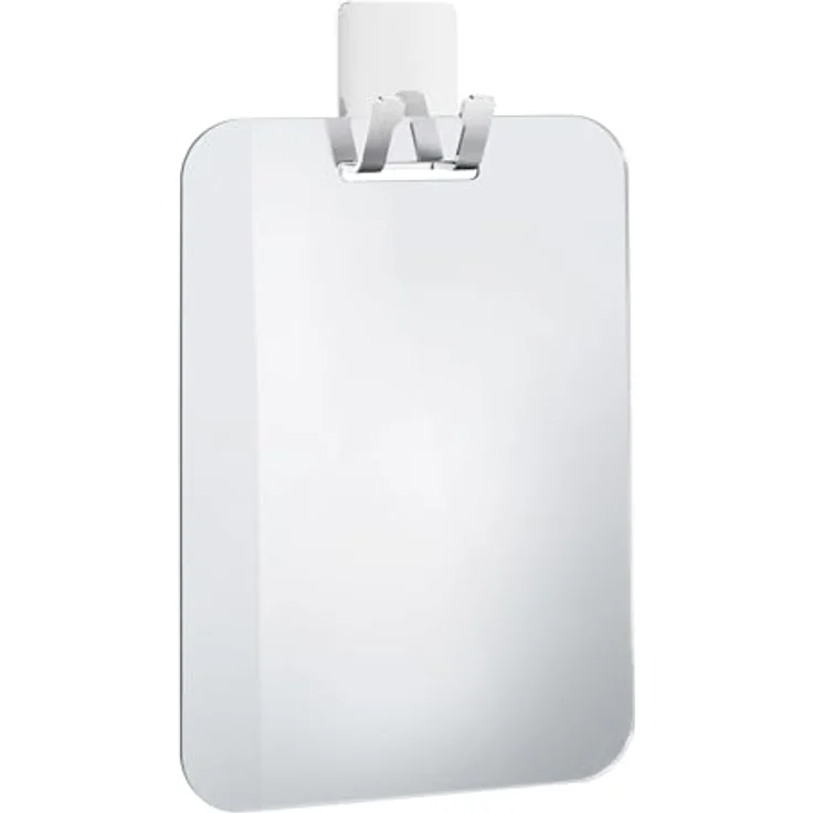 Smedbo Badspiegel FK620, selbstklebender Haken mit Acrylspiegel, 150 x 220 mm, verchromt – Bild 1