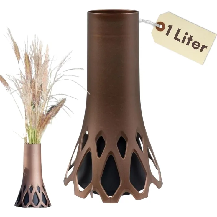 GarPet Bodenvase Grabvase mit Sockel Friedhofvase Grab Vase Friedhof Wetterfeste Vase