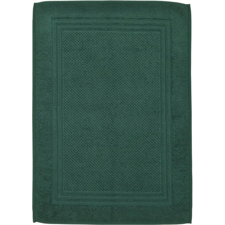 ROSS Duschmatte Unifond, Höhe 1 mm, fußbodenheizungsgeeignet, strapazierfähig, Baumwolle, rechteckig, Uni mit Bordüre, Badezimmerteppich, waschbar – Bild 5