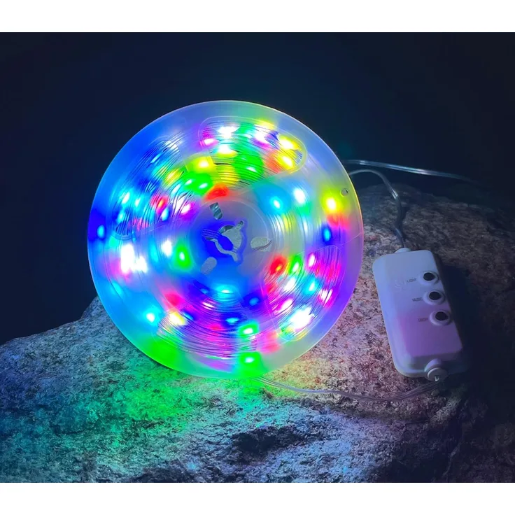 Northpoint LED-Lichterkette LED Effektlichterkette mit Musiksensor 100 LEDs IP44 10m lang Timer