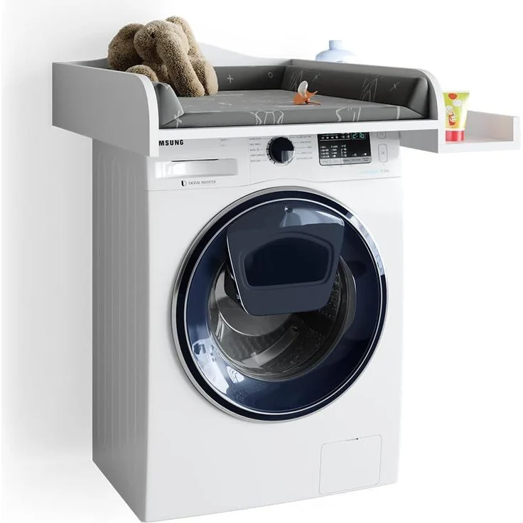 Wickelaufsatz Weiß 83.2 x 72 cm auf Waschmaschine Vicco – Bild 7