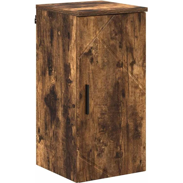 vidaXL Badezimmerschrank mit Tür Geräucherte Eiche 30 x 31,5 x 61 cm 883349 – Bild 1