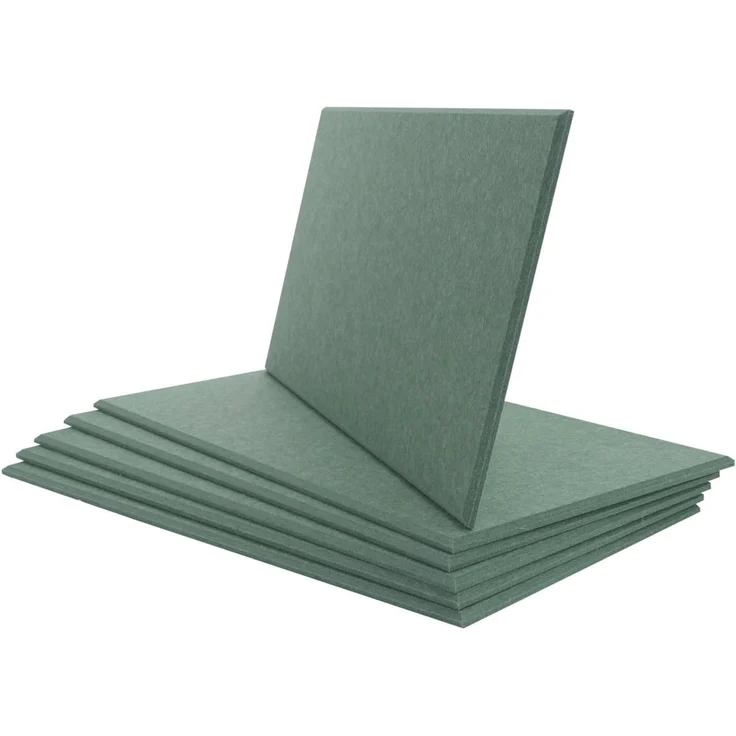 6er-Set Akustikwandpaneel HWC-L52, Wandpaneele Akustikplatten, schalldämmend 1qm Fläche 60x30cm ~ grün – Bild 6