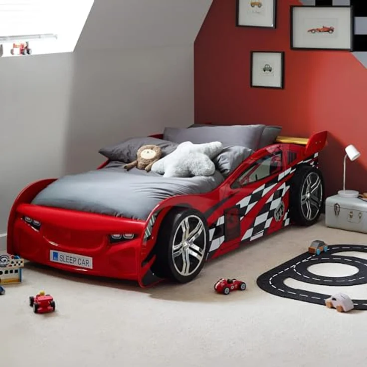 Julian Bowen Scorpion Racer Bett, Rot, Einzelbett – Bild 2