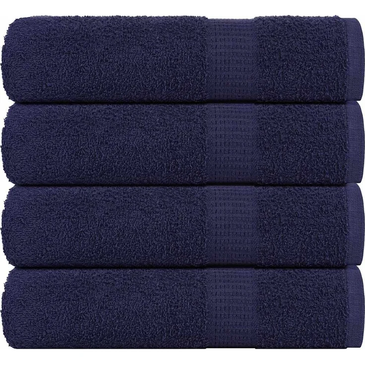 vidaXL Duschtücher FROGN 4 Stk. Marineblau 70x140 cm 360 g/m² 136786 – Bild 1
