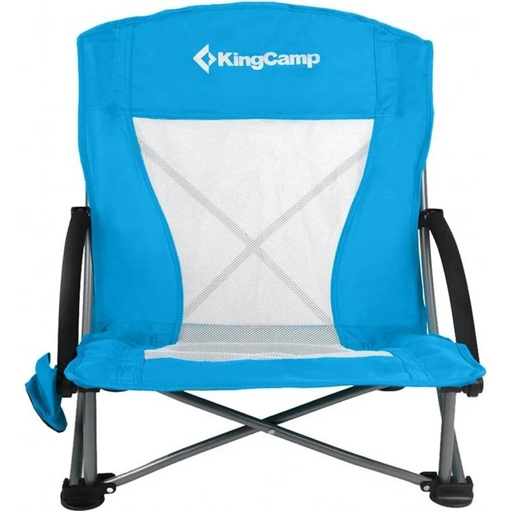 KingCamp Campingstuhl Strand Liege Stuhl Camping Klapp, Falt Sessel Niedrig Garten Stahl 136kg – Bild 3