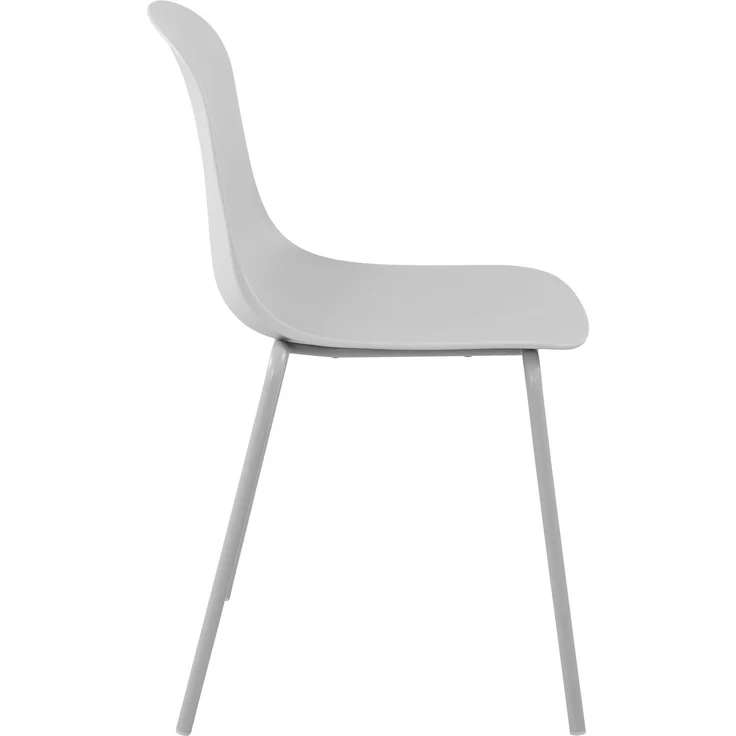 CLP Stapelstuhl Hardin mit ergonomischer Kunststoffschale und stabilem Metallgestell - Farbe:hellgrau – Bild 5