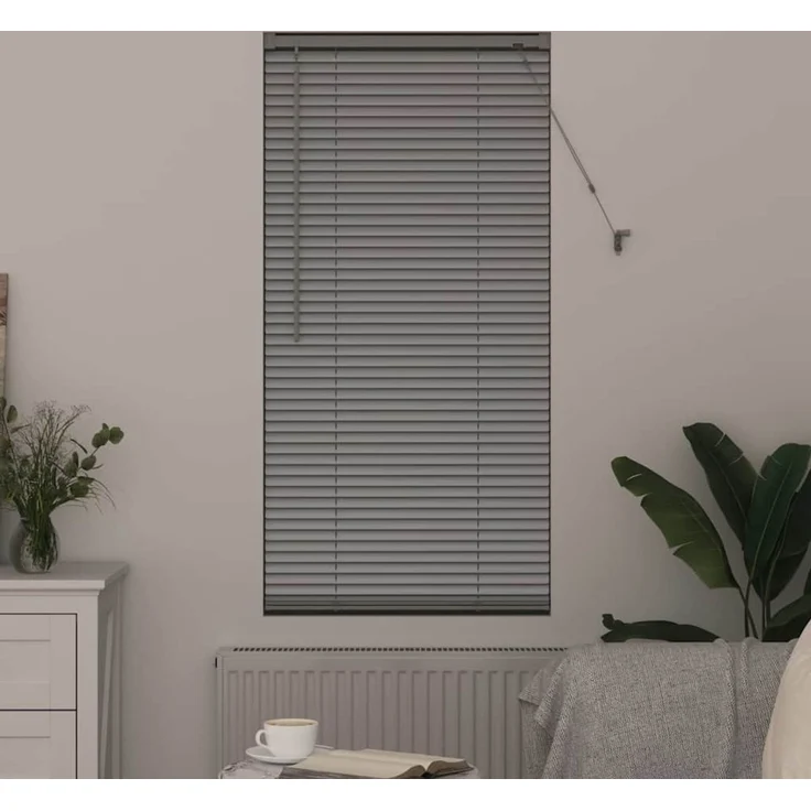 vidaXL Venezianische Jalousie Silber 175 x 55 cm 25 mm Aluminium 42005913 – Bild 3