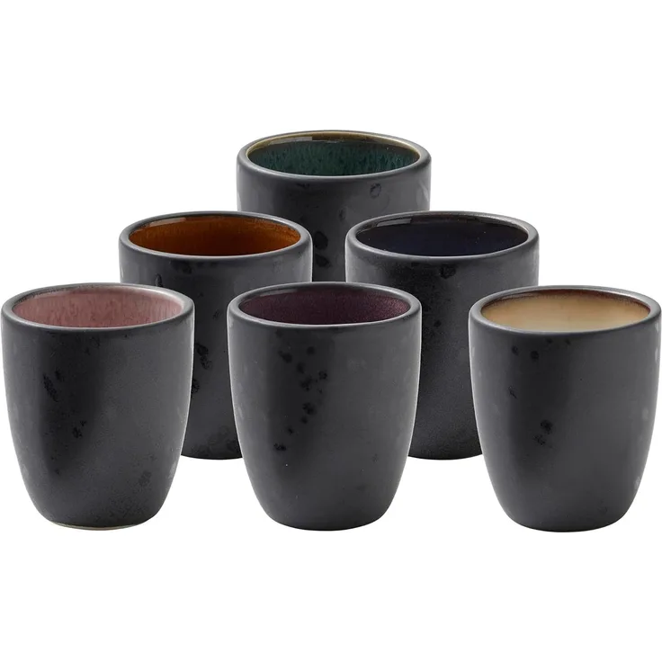 Bitz Espresso-Tassen schwarz 6er-Set