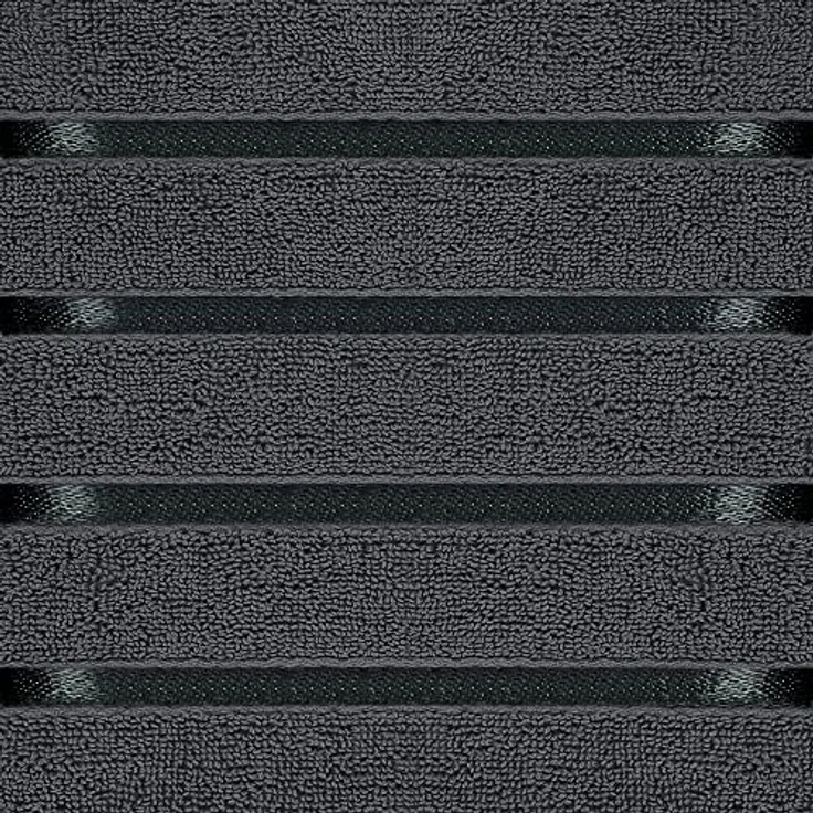 Utopia Towels 8-teiliges Luxus-Handtuch-Set, 2 Badetücher, 2 Handtücher und 4 Waschlappen, 600 g/m², 100% ringgesponnene Baumwolle, sehr saugfähige Viskose-Streifen-Handtücher, ideal für den – Bild 4