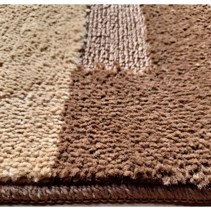 oKu-Tex Badematte Badgarnitur 2-teilig mit Ausschnitt, weich & rutschfest, fußbodenheizungsgeeignet, strapazierfähig, Polypropylen, WC-Vorleger Set mit Ausschnitt, weicher Flor, waschbar, flauschig – Bild 2