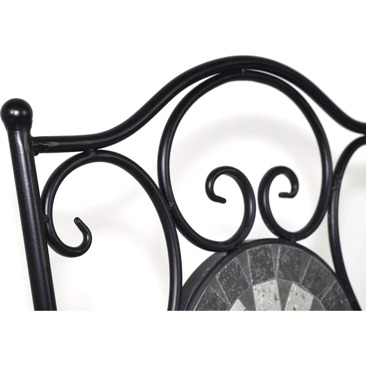 Kobolo 4-Fußstuhl Klappstuhl aus Metall in grau 88cm (Mosaik, 1 St) – Bild 5
