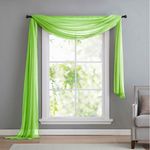 Gardinenbox Freihanddeko (1 St), ohne, transparent, Voile, Uni Volant Transparent Polyester 600cm 140cm