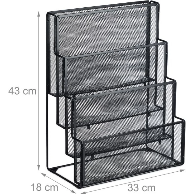 Zeitschriftenhalter Metall 4 Fächer 10047526_46 – Bild 4
