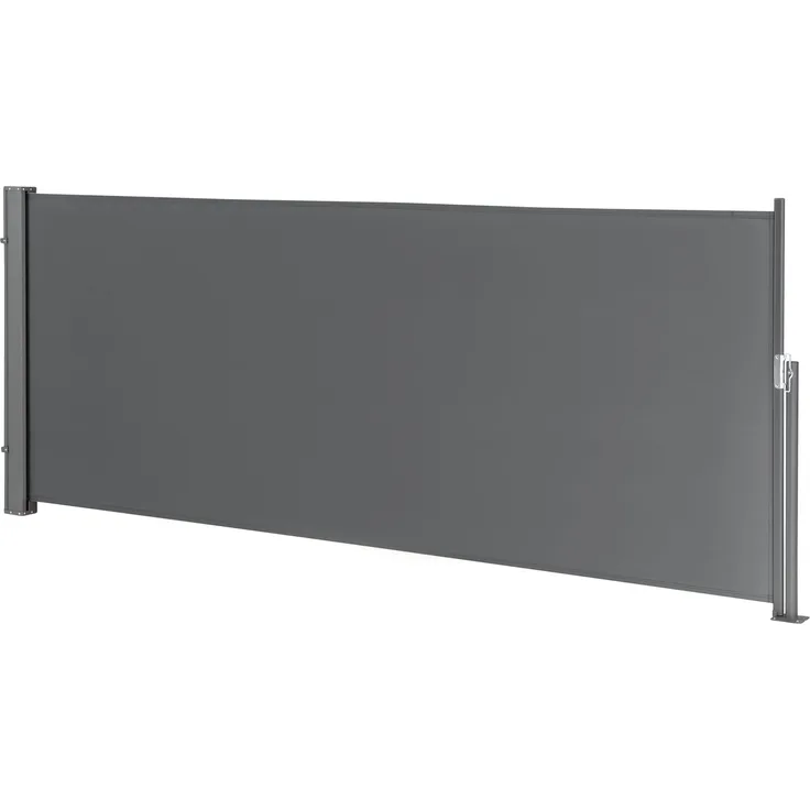 Seitenmarkise Mulhacén 140x300 cm Grau Sichtschutz pro. tec