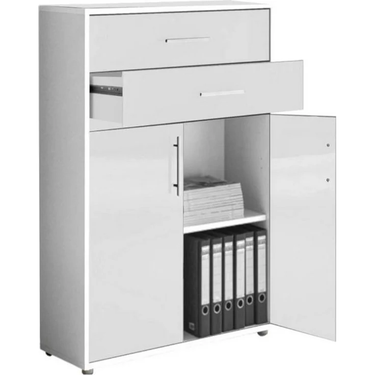 BMG Möbel Aktenschrank Tabor (Set 22, Büroschrank abschließbar mit Metallgriffen) Made in Germany – Bild 3
