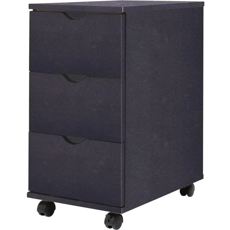 vidaXL Schubladenelement 33×45×60 cm Schwarz 245726