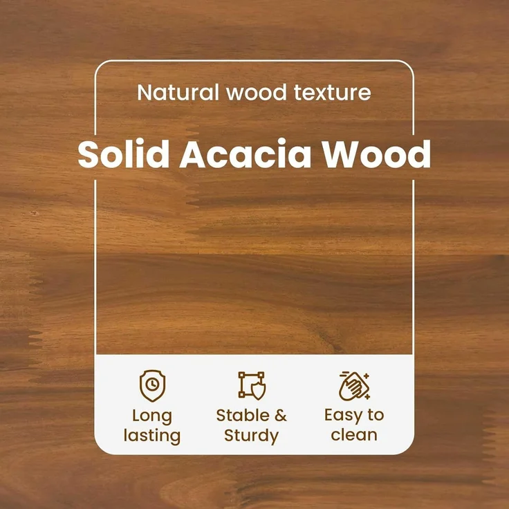 vidaXL Outdoor-Sofagarnitur 5 pcs Natur und Beige Massivholz Akazie 3366266 – Bild 4