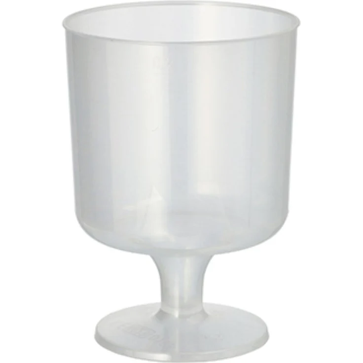 10 Mehrweg-Stiel-Gläser für Rotwein PP 0,2 l Ø 7,2 cm · 10 cm einteilig