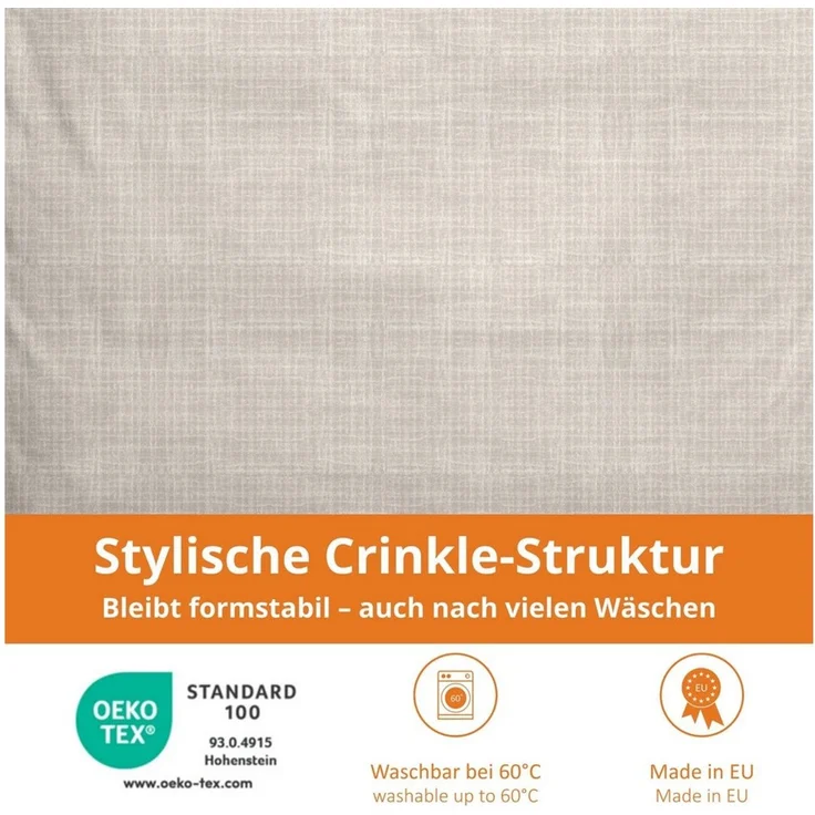 sleepling Bettwäsche Musselin Bettbezug, Musselin, natürlicher Knitter-Look – Bild 3