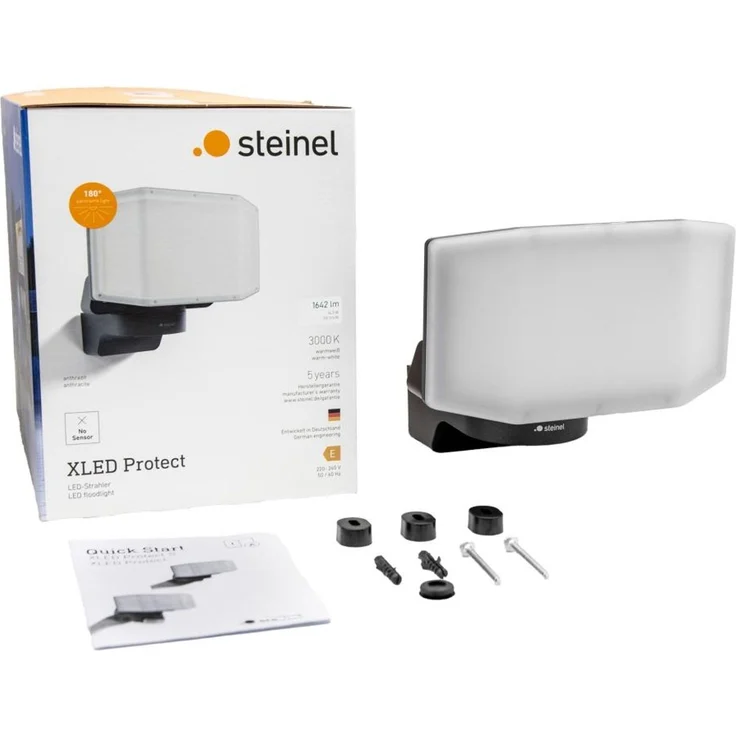 Steinel LED Strahler XLED Protect, LED Panel voll schwenkbar, anthrazit, Ohne Bewegungsmelder – Bild 3