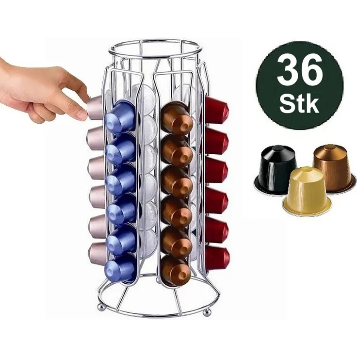 Kaffeekapsel Ständer Kapselspender Kapselhalter für 36 Kapseln Nespresso N05