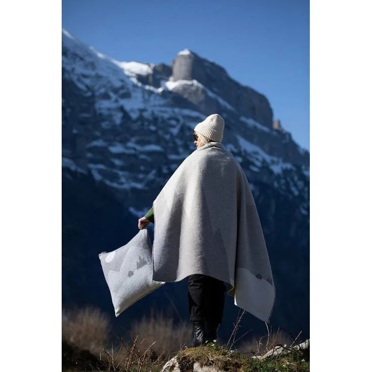 Wohndecke Luca 'Landschaft' 140 x 200 cm Rauch- Beige, DAVID FUSSENEGGER