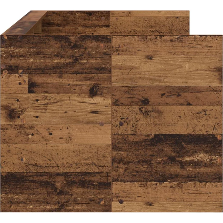 vidaXL Tagesbett mit Schubladen mit Regal Altholz Holzwerkstoff 3429640 – Bild 4