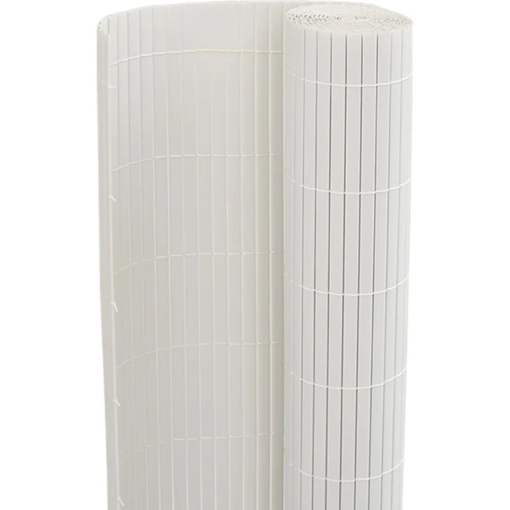 vidaXL Gartenzaun Doppelseitig Weiß 1,8x5 m PVC 42002623 – Bild 6