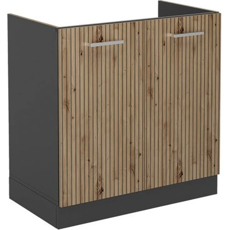 Spülenunterschrank R-Line Artisan-Eiche 80 cm ohne Arbeitsplatte Vicco – Bild 4
