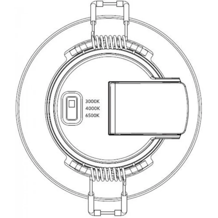 Heitronic 501456-HE LED Einbaustrahler DL7003 schwenkbar weiß CCT Switch IP44 – Bild 4