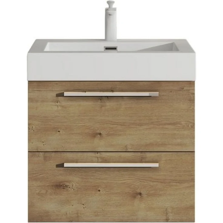 doporro Badezimmer-Set Badmöbel-Set Quadratto Waschbeckenunterschrank Waschplatz – Bild 4